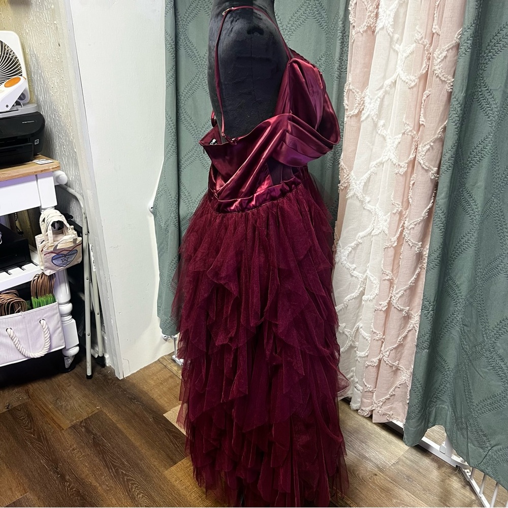 Fashion Nova Burgundy Maxi Dress - Picture 3 of 6
